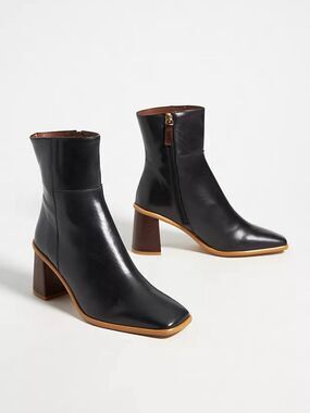 Alohas West Vintage Black Leather Boots 39